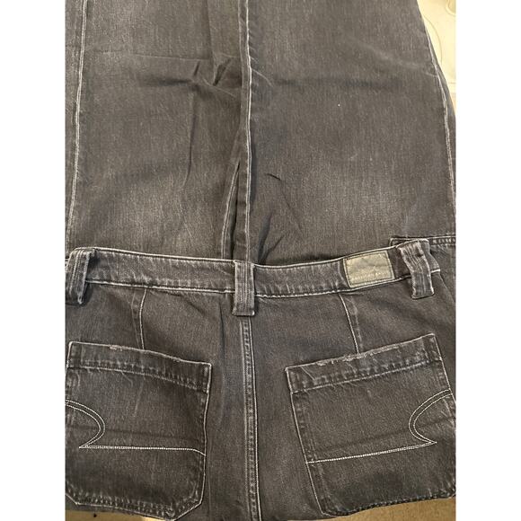 American Eagle Comfort Stretch Waistband Sz 10 Black Wash Jeans - Picture 11 of 11